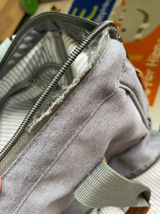 Mochila gris maternidad Teamoy