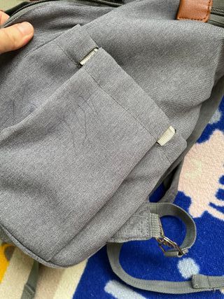 Mochila gris maternidad Teamoy