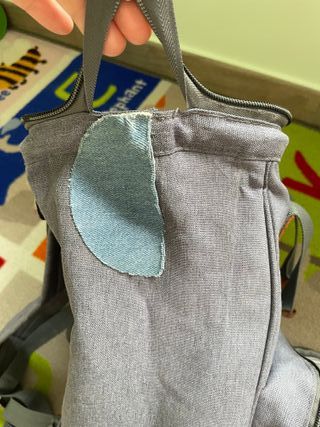 Mochila gris maternidad Teamoy