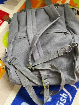 Mochila gris maternidad Teamoy
