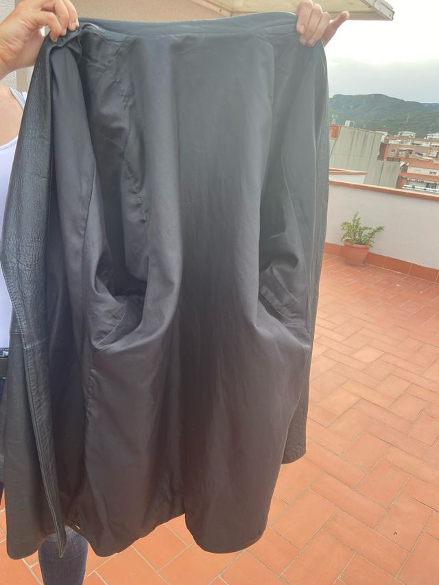 Chaqueta piel negra - Talla 40/42