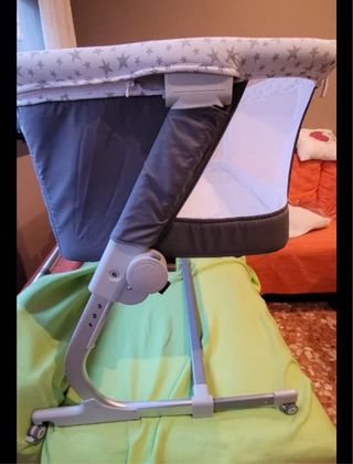 Minicuna Jane Baby side - colecho gris