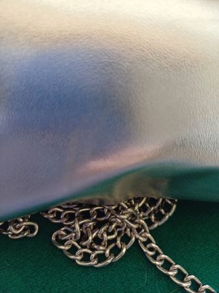 Mini borsa a tracolla argento