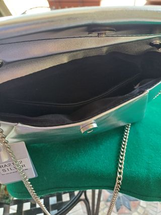 Mini borsa a tracolla argento