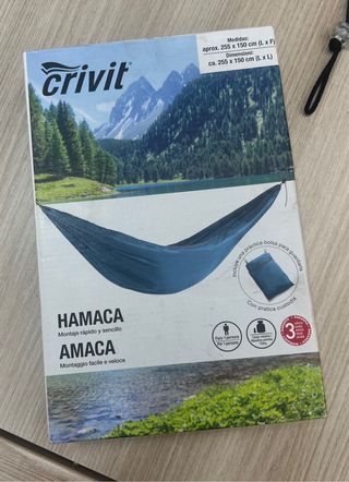Hamaca Crivit Azul - 255x150cm