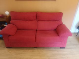 Sofá rojo 2 plazas