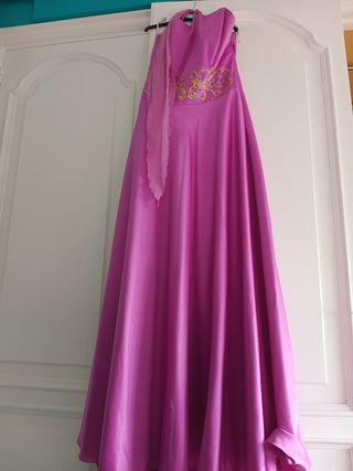 Vestido fiesta rosa