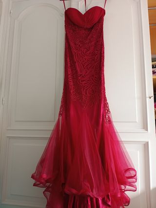 Vestido fiesta rosa