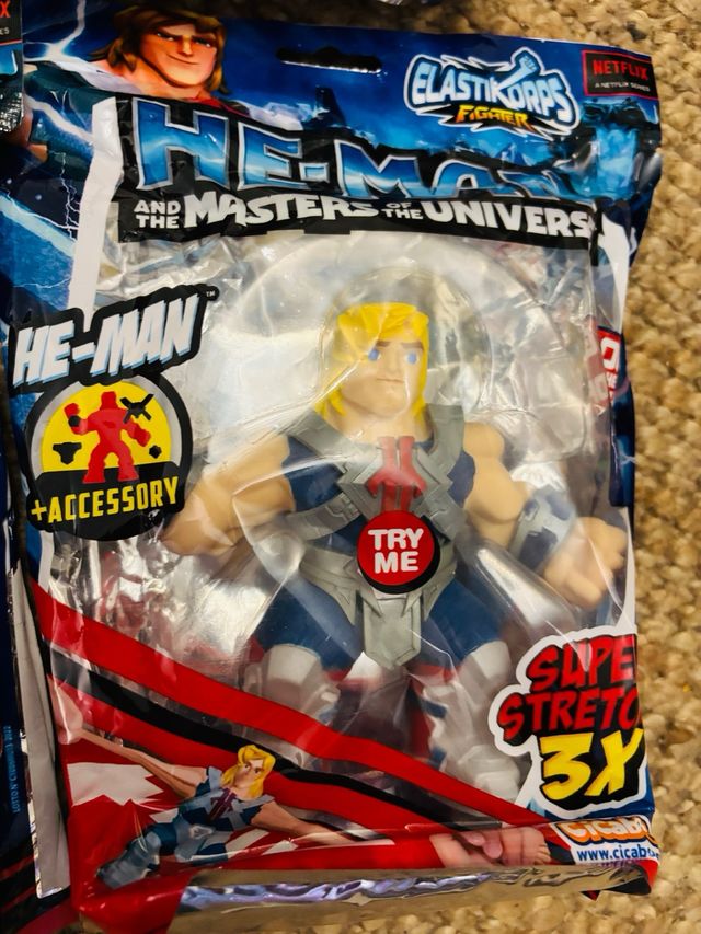 Set completo 6 Figuras He-Man elásticas nuevas