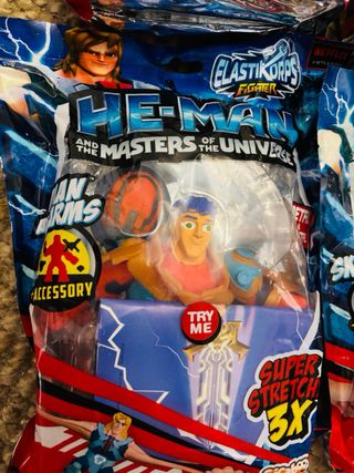 Set completo 6 Figuras He-Man elásticas nuevas