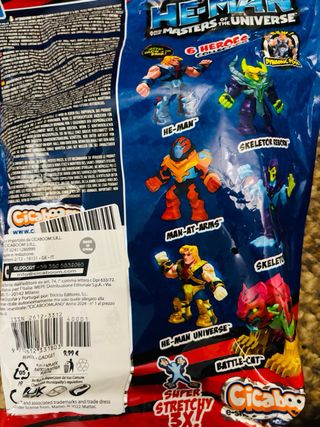 Set completo 6 Figuras He-Man elásticas nuevas