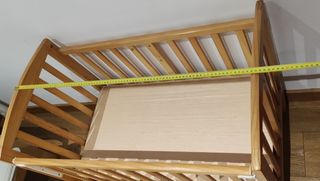 Minicuna colecho madera natural