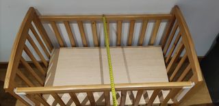 Minicuna colecho madera natural