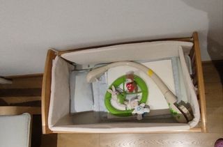 Minicuna colecho madera natural