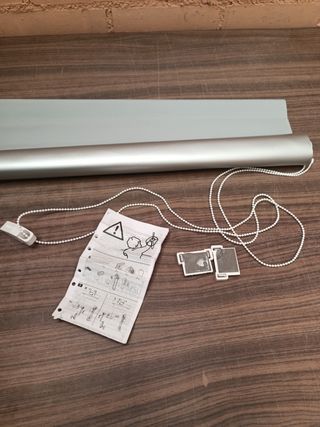 Estor enrollable gris 75x210 cm