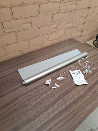 Estor enrollable gris 75x210 cm