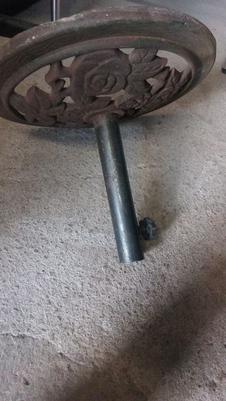 Soporte parasol jardín - hierro