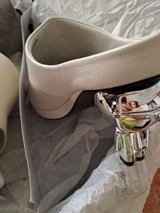 Zapatos tacón blancos