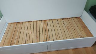 Cama extensible con colchones y cajones