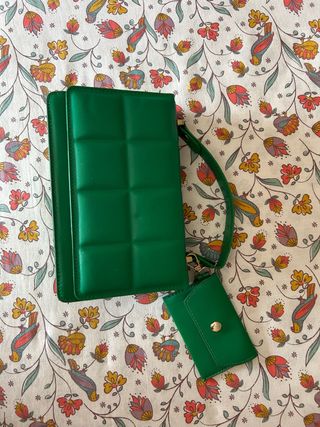 Bolso de mano verde