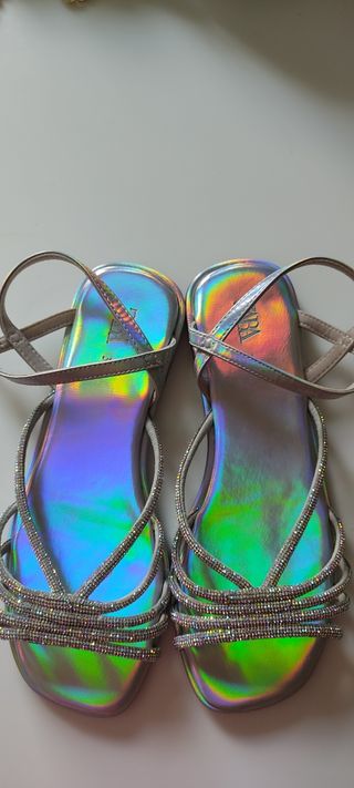 Sandalias Zara niña 36 multicolor