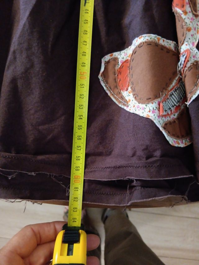 Completo gonna e top marrone