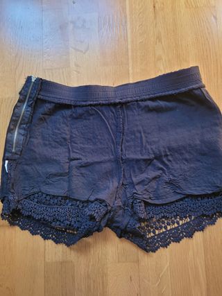 Shorts negros Stradivarius - encaje