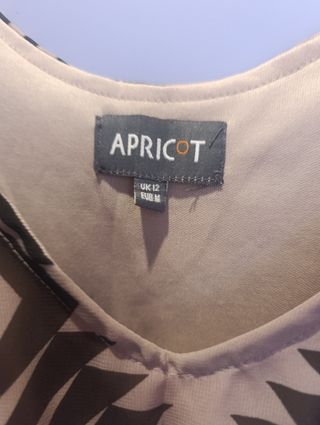 Vestido asimétrico rosa palo y negro