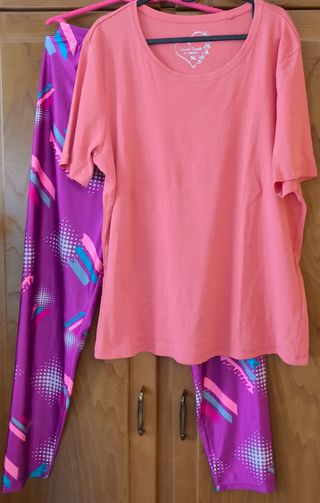 Pantalón y camiseta deportivos XL