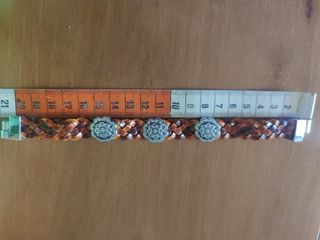 Braccialetto intrecciato marrone