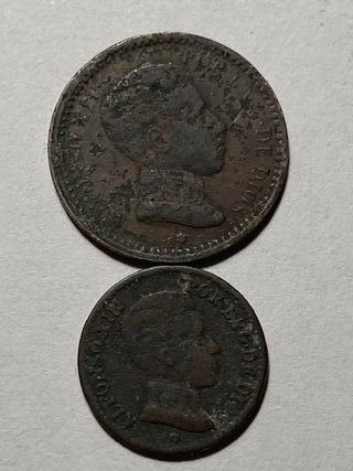 Monedas de Alfonso XII y Alfonso XIII