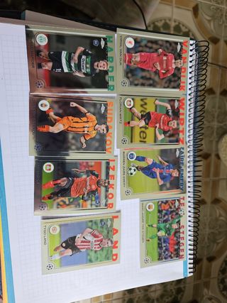 8 Cromos Fútbol Champions