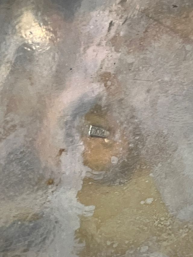 Bandeja Alpaca c/cazuela barro. angulas/gambas