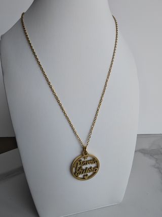 Collar 'Mamá te quiero' - Acero dorado