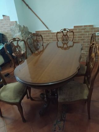 Mesa Comedor Clásica - 6 Sillas