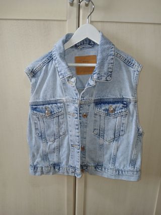 chaleco vaquero azul