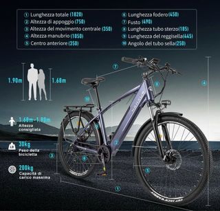 Bicicletta elettrica Nakxus trekking