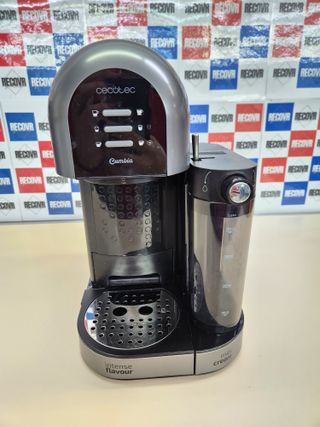 ✅ Cecotec Cafetera Semiautomática Power Instant-ccino 20 Chic Serie Nera. para café molido y en cápsulas, 20 Bares, Depósito de Leche 0.7ml, Depósito de Agua 1.7L, 1470W