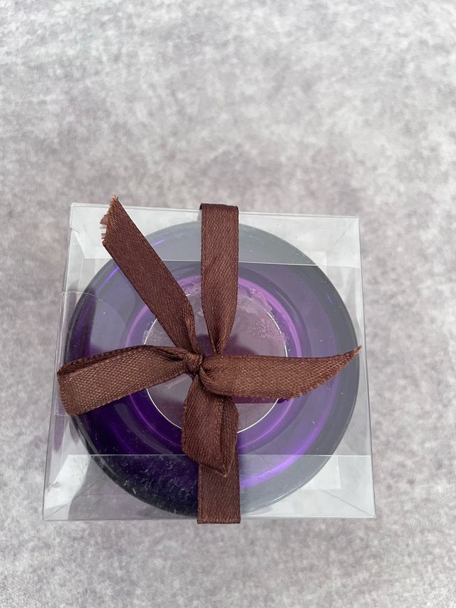 Soportes velas de vidrio