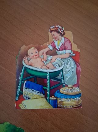 Cromos antiguos: escenas infantiles