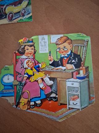 Cromos antiguos: escenas infantiles
