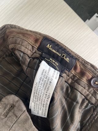 Pantalón marrón Massimo Dutti