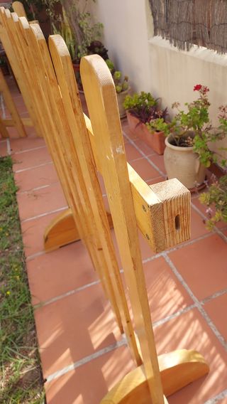 80 VALLAS DE DELIMITACIÓN DE MADERA CON PEANA