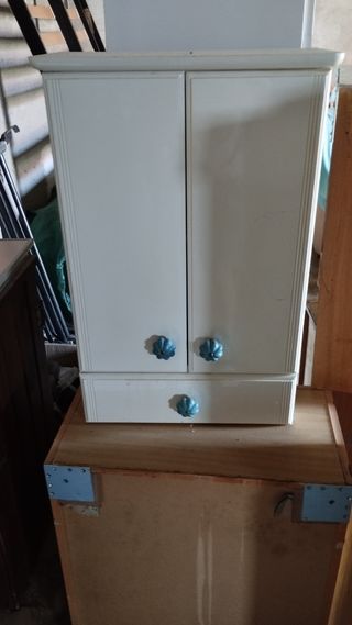 Mueble baño blanco - madera