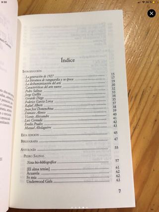 Antologia del grupo poetico de 1927