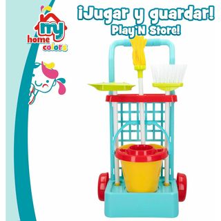 ColorBaby 43948 My Home Carrito de Limpieza