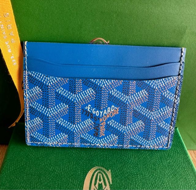 Goyard - Tarjetero Azul y blanco