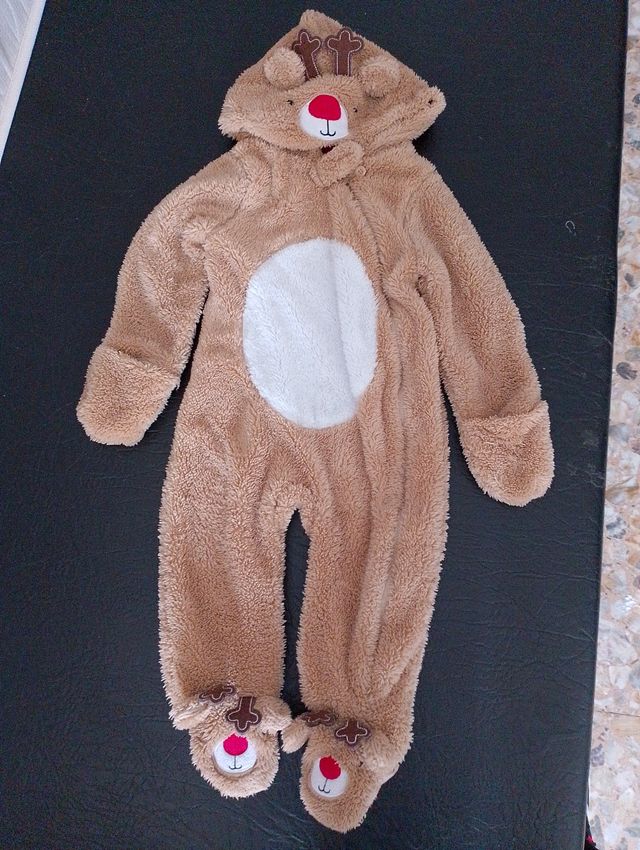 Traje entero reno Navidad unisex