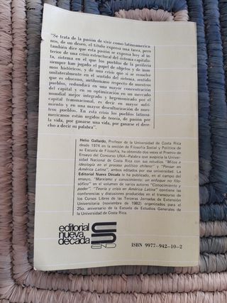 Teoría y Crisis en América Latina