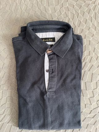 Polo Massimo Dutti azul marino